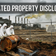 Mandated property disclosures and factory with pollution and tank removal