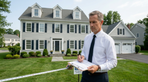 VALUATION-APPRAISAL-Appraiser working on real property